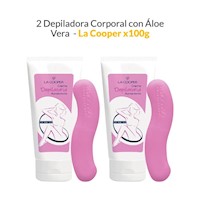 2 Depiladora Corporal con Áloe Vera - La Cooper 100gr